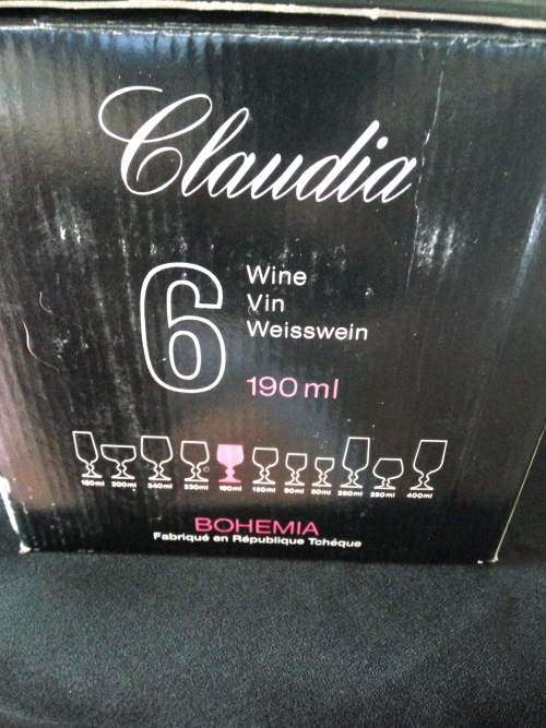 Bohemian Crystal Wine glasses